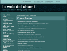 Tablet Screenshot of chumiweb.webgarden.es