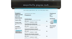 Desktop Screenshot of mujerbella.webgarden.es
