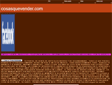 Tablet Screenshot of cositasquevender.webgarden.es