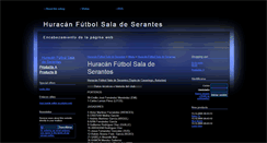 Desktop Screenshot of huracanfutbolsala.webgarden.es