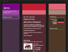 Tablet Screenshot of demo.webgarden.es