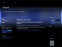 Tablet Screenshot of holos.webgarden.es