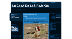 Desktop Screenshot of lacasadelospajaros.webgarden.es
