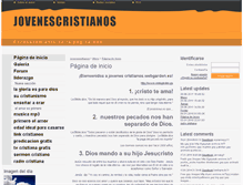 Tablet Screenshot of jovenescristianos.webgarden.es