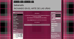 Desktop Screenshot of bekanails.webgarden.es