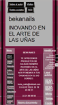 Mobile Screenshot of bekanails.webgarden.es