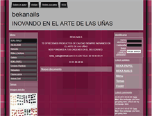 Tablet Screenshot of bekanails.webgarden.es