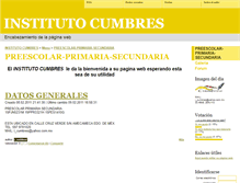 Tablet Screenshot of institutocumbres.webgarden.es